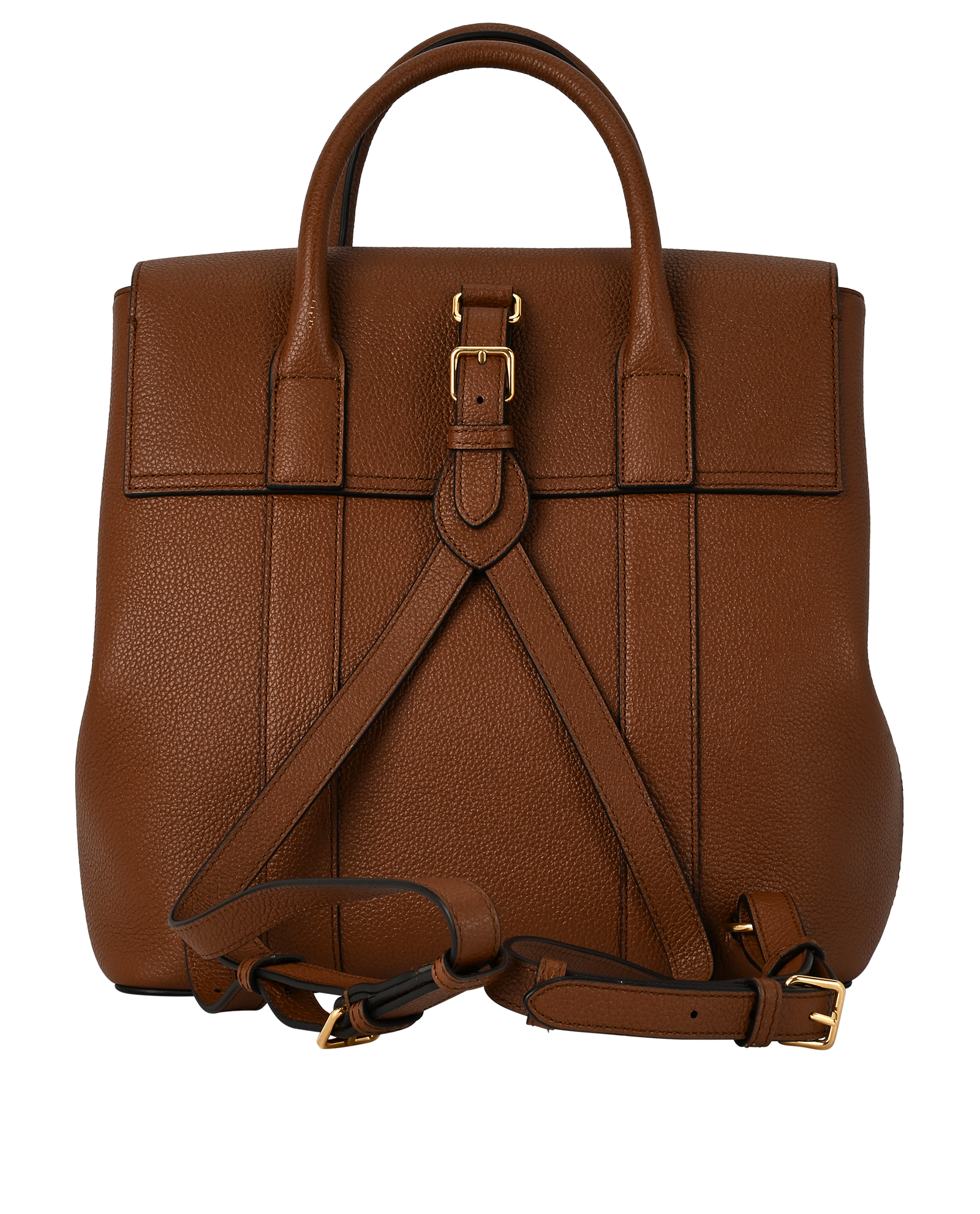 Bayswater Backpack, &pound;450, Handbags, Tan, Leather, Back view